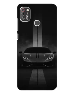 Чохол для TECNO POP 4 Pro з картинкою «Lamborghini симетрія доріг»