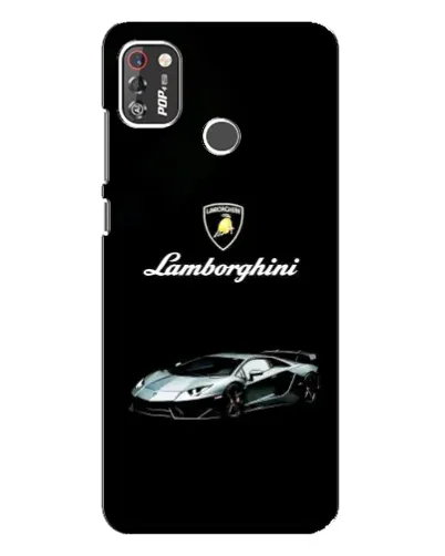 Чохол для TECNO POP 4 Pro з картинкою «Логотип Lamborghini класика»