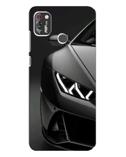 Чохол для TECNO POP 4 Pro з картинкою «Lamborghini фари деталізація»