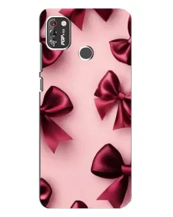Чехол для TECNO POP 4 Pro с картинкой «Бордовый атлас»