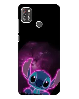 Чехол для TECNO POP 4 Pro с картинкой «Неоновый Stitch»