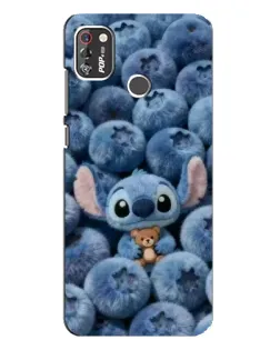 Чехол для TECNO POP 4 Pro с картинкой «Стич и голубика»