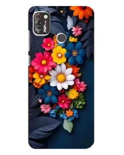 Чохол для TECNO POP 4 Pro з картинкою «Квіткова феєрія»