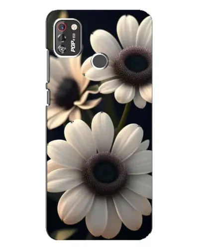 Чохол для TECNO POP 4 Pro з картинкою «Білі маргаритки макро» Чохол для TECNO POP 4 Pro з картинкою «Білі маргаритки макро»