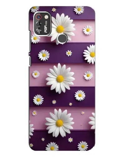 Чохол для TECNO POP 4 Pro з картинкою «Ромашки на фіолетовому» Чохол для TECNO POP 4 Pro з картинкою «Ромашки на фіолетовому»