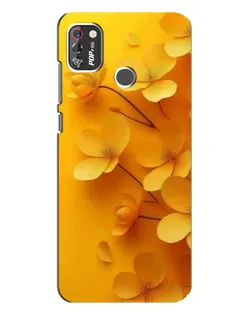 Чохол для TECNO POP 4 Pro з картинкою «Золоті пелюстки»