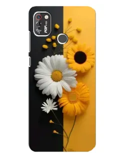 Чохол для TECNO POP 4 Pro з картинкою «Соняшник та ромашка»