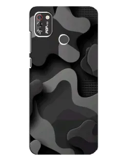 Чохол для TECNO POP 4 Pro з картинкою «Темний абстрактний камуфляж»