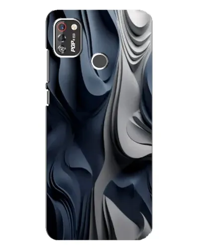 Чохол для TECNO POP 4 Pro з картинкою «Об'ємні сині складки» Чохол для TECNO POP 4 Pro з картинкою «Об'ємні сині складки»