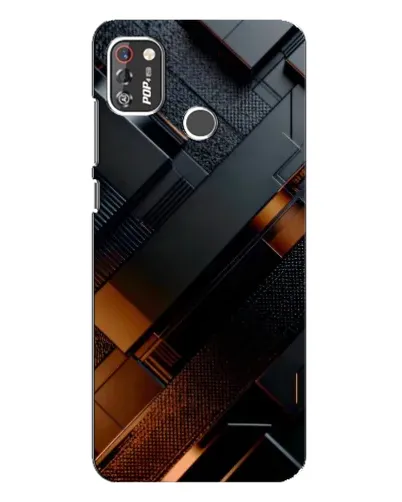 Чохол для TECNO POP 4 Pro з картинкою «Чорні геометричні блоки» Чохол для TECNO POP 4 Pro з картинкою «Чорні геометричні блоки»