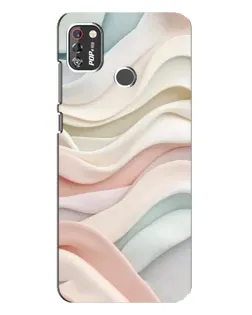 Чохол для TECNO POP 4 Pro з картинкою «Пастельні ніжні хвилі»