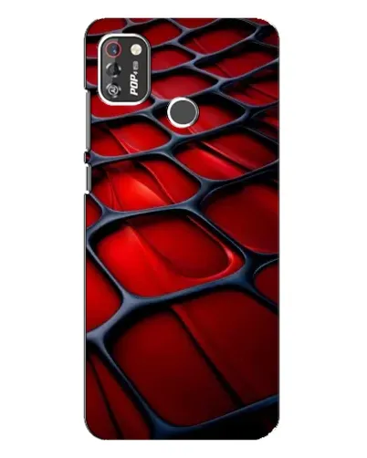 Чохол для TECNO POP 4 Pro з картинкою «Червона глянцева сітка» Чохол для TECNO POP 4 Pro з картинкою «Червона глянцева сітка»