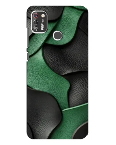 Чохол для TECNO POP 4 Pro з картинкою «Зелені шкіряні хвилі» Чохол для TECNO POP 4 Pro з картинкою «Зелені шкіряні хвилі»