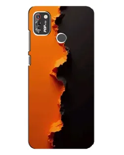 Чохол для TECNO POP 4 Pro з картинкою «Помаранчевий розлом»