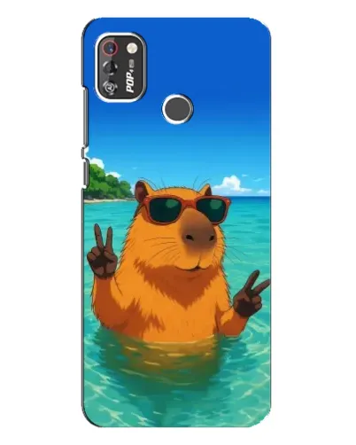 Чехол для TECNO POP 4 Pro с картинкой «Морская капибара» Чехол для TECNO POP 4 Pro с картинкой «Морская капибара»