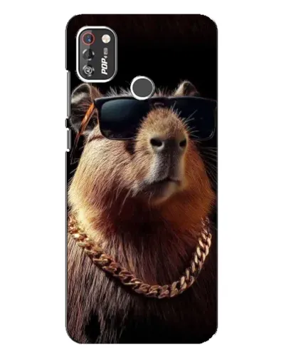Чехол для TECNO POP 4 Pro с картинкой «Капибара золотая цепь» Чехол для TECNO POP 4 Pro с картинкой «Капибара золотая цепь»