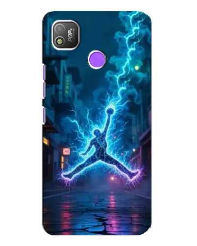 Чехол для TECNO POP 4 с картинкой «Jordan Gold Jumpman»