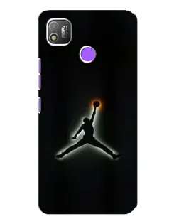 Чехол для TECNO POP 4 с картинкой «Jordan Gradient Logo»