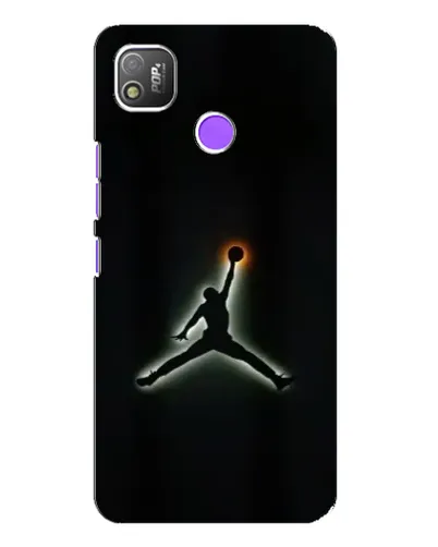 Чехол для TECNO POP 4 с картинкой «Jordan Gradient Logo»