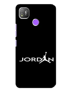 Чехол для TECNO POP 4 с картинкой «Jordan White Logo»