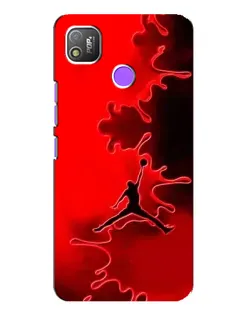 Чехол для TECNO POP 4 с картинкой «Jordan Red Smoke»