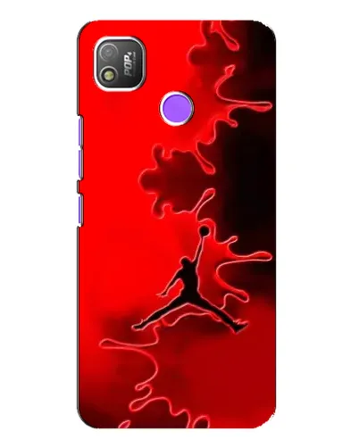 Чехол для TECNO POP 4 с картинкой «Jordan Red Smoke»