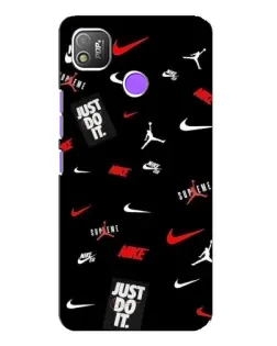 Чехол для TECNO POP 4 с картинкой «Nike Mix Pattern»