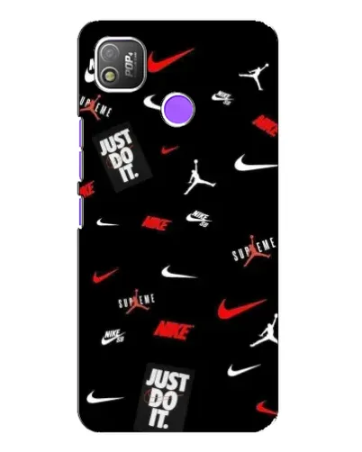 Чехол для TECNO POP 4 с картинкой «Nike Mix Pattern»