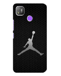 Чехол для TECNO POP 4 с картинкой «Jordan Dark Carbon»