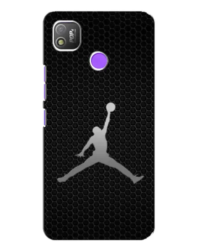 Чехол для TECNO POP 4 с картинкой «Jordan Dark Carbon»