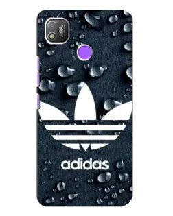 Чехол для TECNO POP 4 с картинкой «Adidas Trefoil Blue»