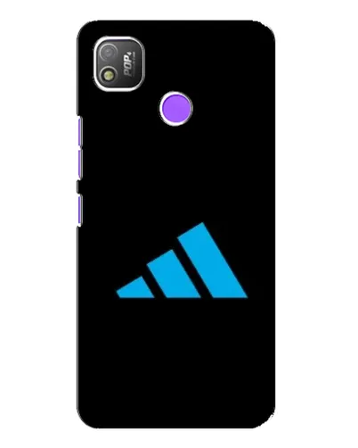 Чехол для TECNO POP 4 с картинкой «Adidas Cyan Logo»