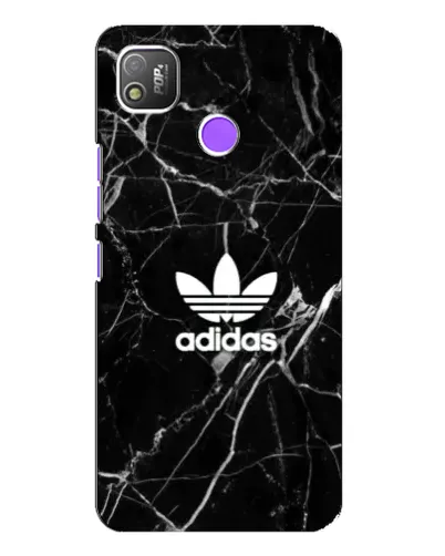 Чехол для TECNO POP 4 с картинкой «Белый мрамор Adidas»