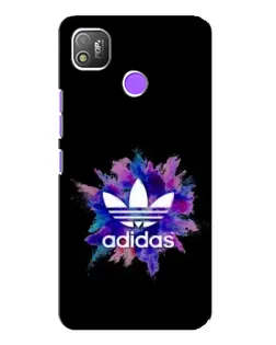 Чехол для TECNO POP 4 с картинкой «Взрыв красок Adidas»