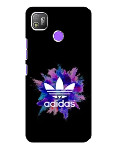 Чехол для TECNO POP 4 с картинкой «Взрыв красок Adidas»