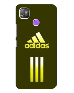 Чехол для TECNO POP 4 с картинкой «Оливковый градиент Adidas»