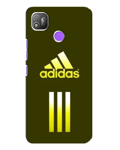 Чехол для TECNO POP 4 с картинкой «Оливковый градиент Adidas»