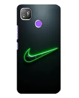 Чехол для TECNO POP 4 с картинкой «Неоновый контур Nike» Чехол для TECNO POP 4 с картинкой «Неоновый контур Nike»