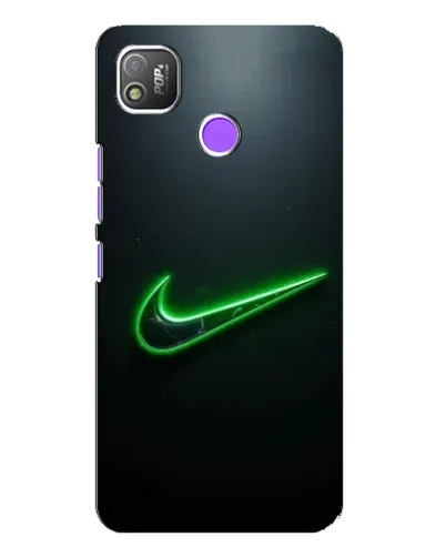 Чехол для TECNO POP 4 с картинкой «Неоновый контур Nike» Чехол для TECNO POP 4 с картинкой «Неоновый контур Nike»