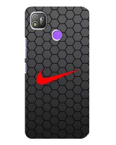Чехол для TECNO POP 4 с картинкой «Nike — карбоновая сетка» Чехол для TECNO POP 4 с картинкой «Nike — карбоновая сетка»