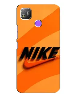 Чехол для TECNO POP 4 с картинкой «Оранжевый драйв Nike»