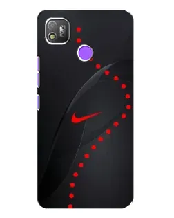 Чехол для TECNO POP 4 с картинкой «Абстрактный дизайн Nike»