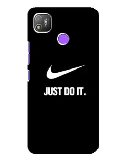 Чехол для TECNO POP 4 с картинкой «Классический принт Nike»
