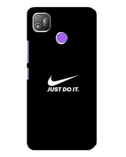 Чехол для TECNO POP 4 с картинкой «Минимализм от Nike»