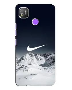 Чехол для TECNO POP 4 с картинкой «Nike — зимние горы»