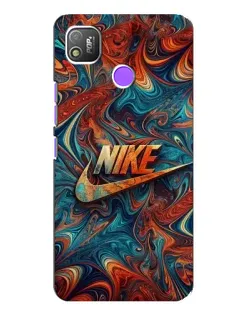 Чехол для TECNO POP 4 с картинкой «Nike в абстракции»