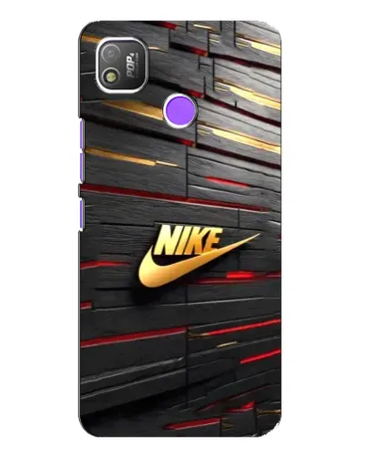 Чехол для TECNO POP 4 с картинкой «Золотой Nike на металле» Чехол для TECNO POP 4 с картинкой «Золотой Nike на металле»