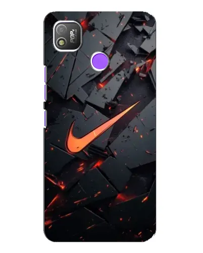 Чехол для TECNO POP 4 с картинкой «Nike — эффект разломов» Чехол для TECNO POP 4 с картинкой «Nike — эффект разломов»