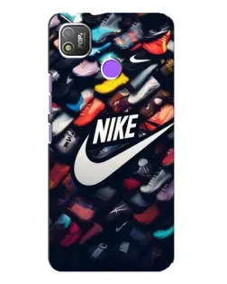 Чехол для TECNO POP 4 с картинкой «Коллекция кроссовок Nike»