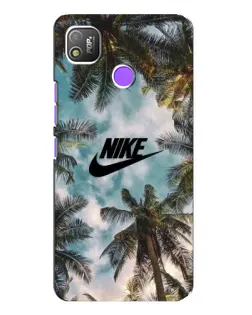 Чехол для TECNO POP 4 с картинкой «Тропический принт Nike»